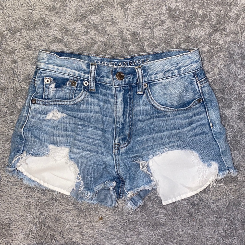 American Eagle ripped denim shorts